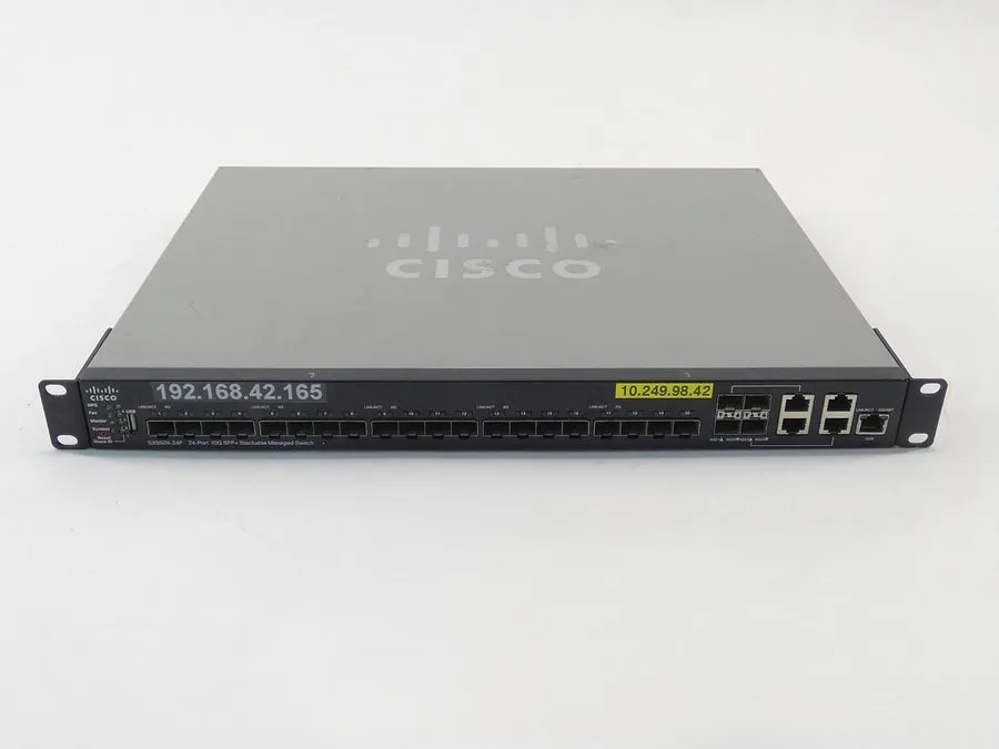 Трансивер Cisco SX550X-24F-K9-NA Cisco SX550X-24F 24-Port 10G SFP+ Stacka — фото лота 1