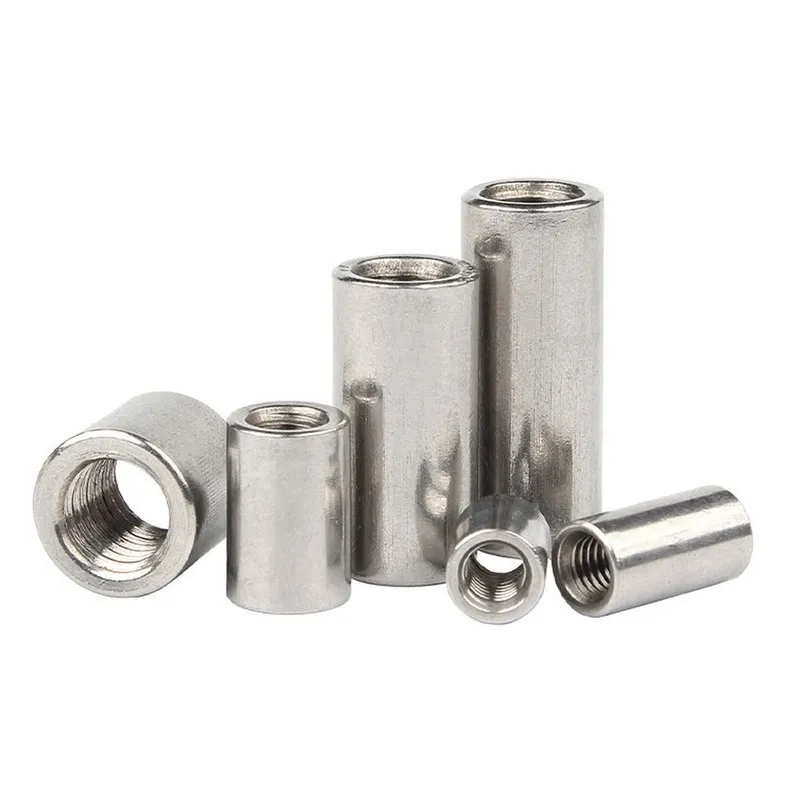 Разъём M3-M16 A2 304 Stainless Steel Long Lengthen Round Coupling Connector Slee — фото лота 2