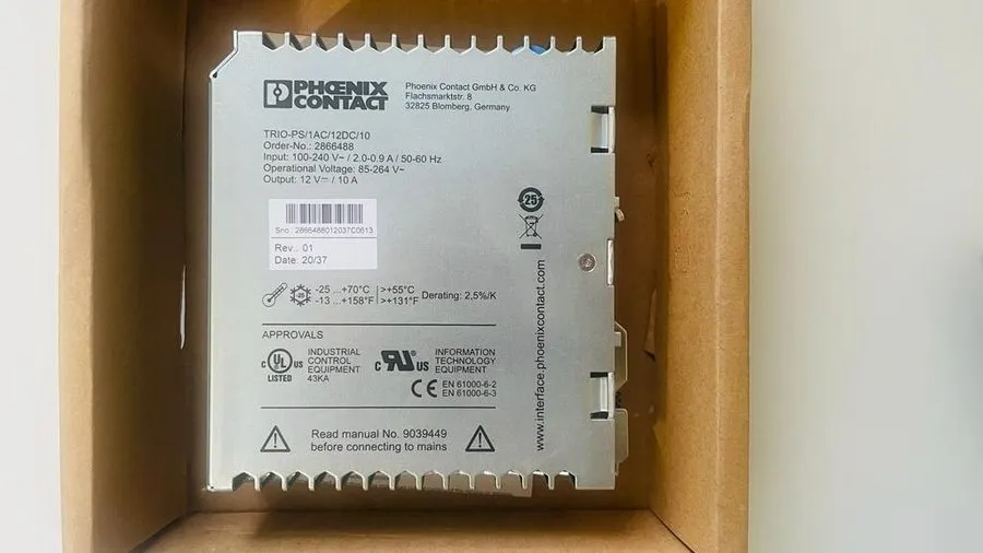 Блок питания Phoenix 2866488 Contact TRIO-PS/1AC/12DC/10 DIN Rail Power Supply