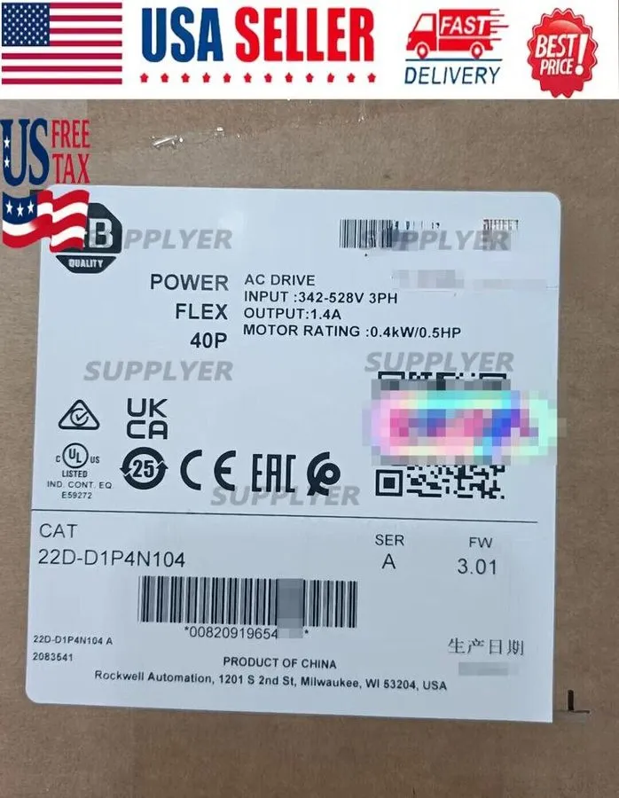 Частотный преобразователь Allen-Bradley AB 22D-D1P4N104 PowerFlex 40 0.4kW 0.5Hp