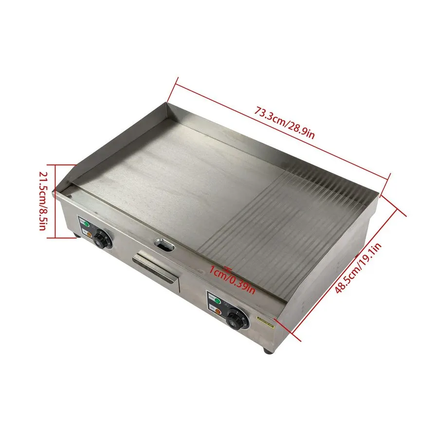Гриль 30 Inch Countertop Griddle Commercial Electric Griddle Flat Top Grill 122- — фото лота 1