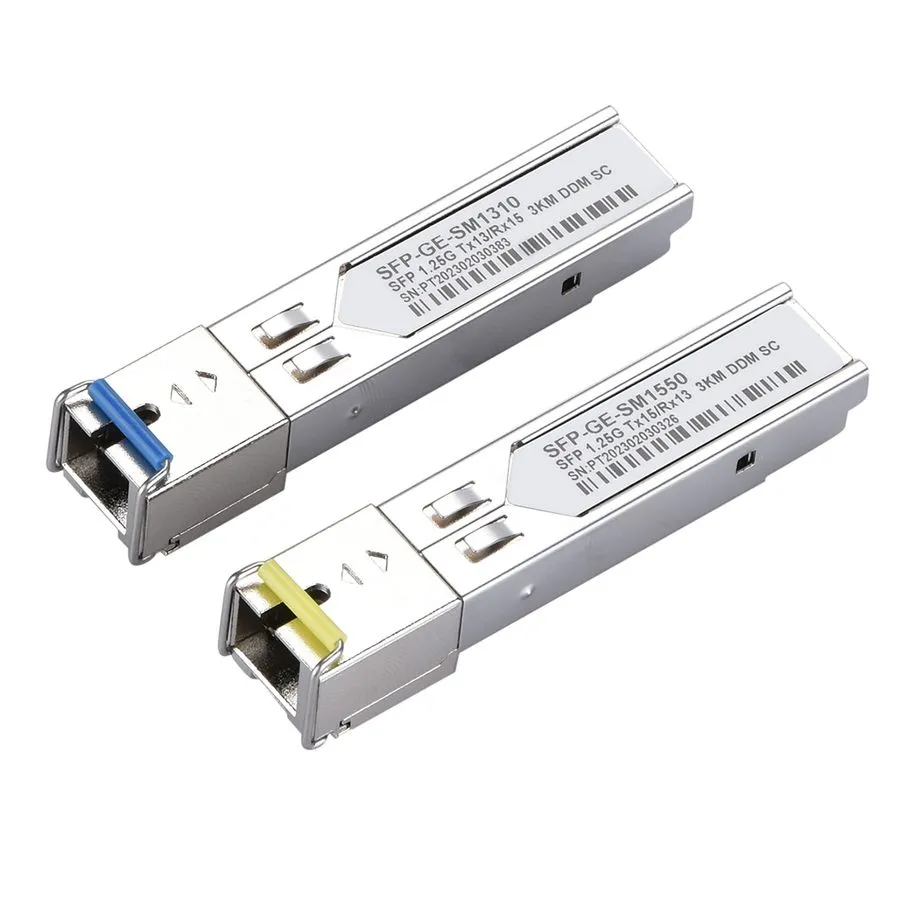 Трансивер 1Pair Fiber SC Connector 1000BASE BiDi 1310nm/1550nm 3km SFP Transceiv