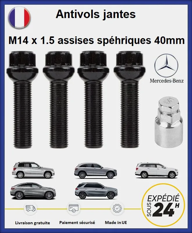 Режущий инструмент Nuts anti-theft protection system для wheels black Mercedes M