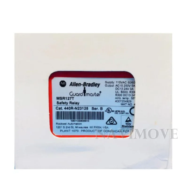 Реле безопасности Allen Bradley 440R-N23125 MSR127T Guard Master Safety Relay