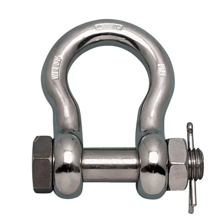 Такелажная скоба STAINLESS BOLT ANCHOR SHACKLE FS 1/4" 316-NM USA