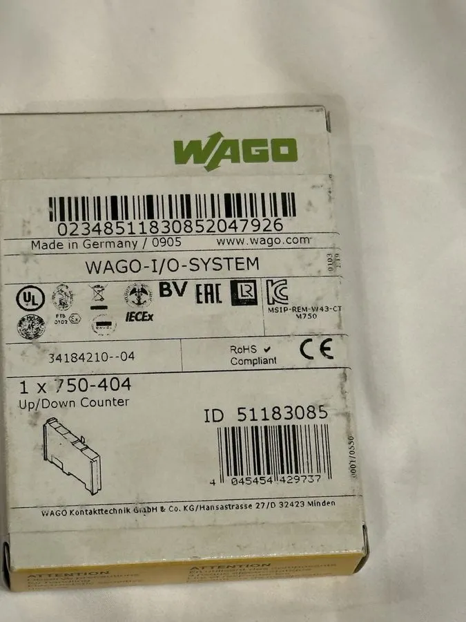 ПЛК Wago 750-404 Buscoupler DeviceNet Module PLC Adapter — фото лота 1