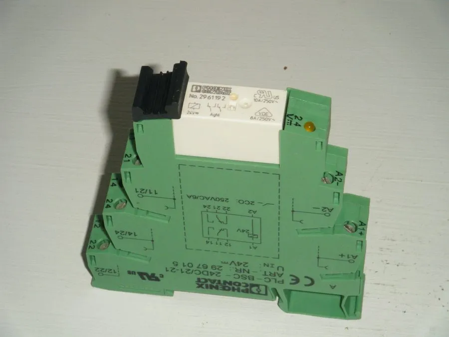 Колодка реле X Phoenix contact plc-bsc-24dc/21-21 Relay Socket 2961192 250VAC/6A