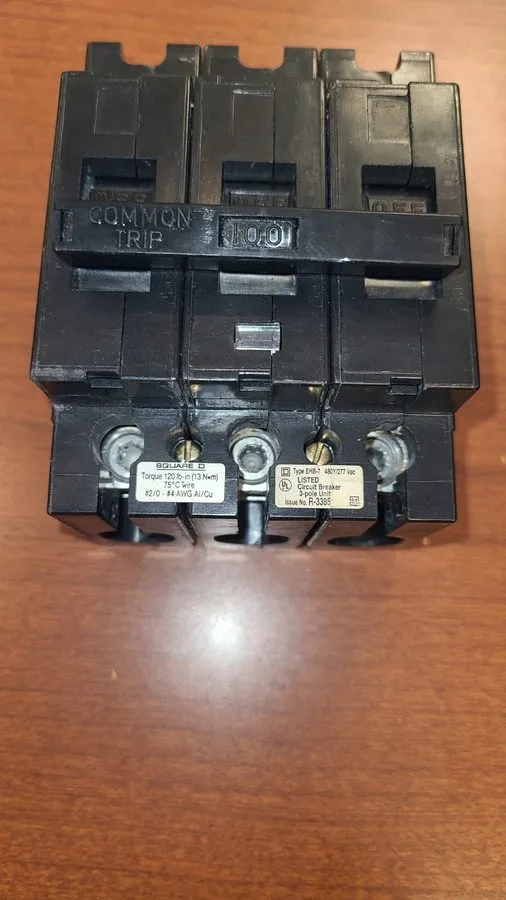 Автоматический выключатель EHB34100 Square D Circuit Breaker 100A 480V 3 Phase