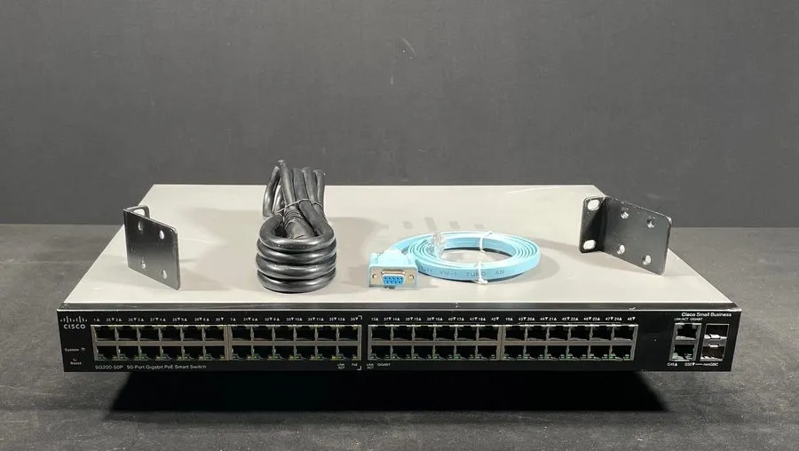Коммутатор Cisco SG200-50P 50-Port Gigabit PoE Smart Switch 180W PoE Fully