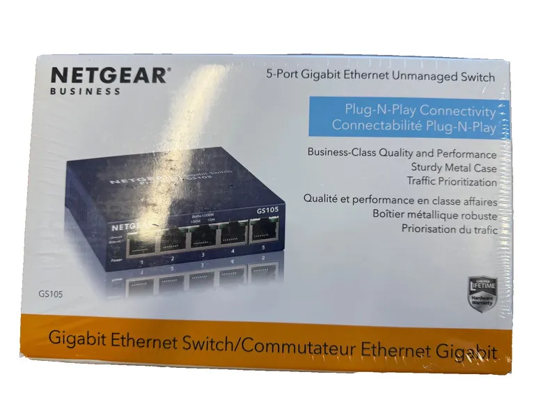 Коммутатор NETGEAR ProSafe GS105 Desktop Switch 5-Port Gigabit GS105NA