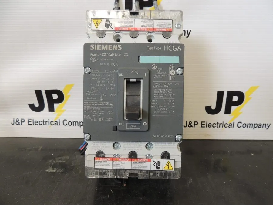 Автоматический выключатель Siemens HCX3B020 3 Pole Thermal Magnetic Circuit Brea