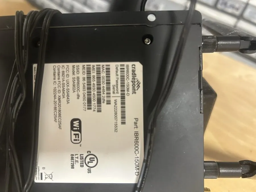 Маршрутизатор Cradlepoint IBR600C-150M-D 150 Mbps 2-Ports Wireless (Wi-Fi) Route