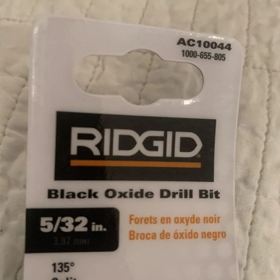 Режущий инструмент set of 20 Ridgid 5/32 Black Oxide Drill Bit для Wood Metal Pl — фото лота 1
