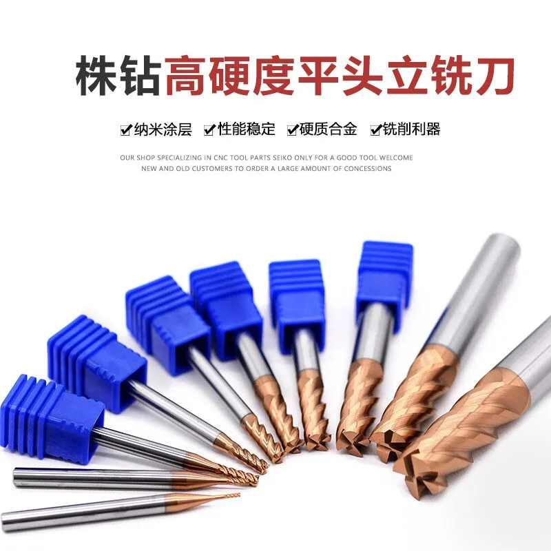 Режущий инструмент ZCC CT HMX-4E-D4.0 Carbide Tungsten steel end mill — фото лота 1