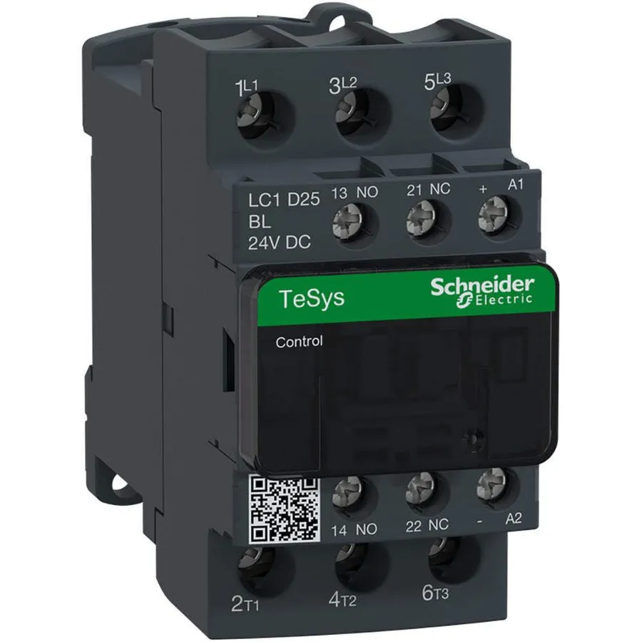 Контактор Schneider LC1D25BL TeSys D Magnetic Contactor 25A 24V DC
