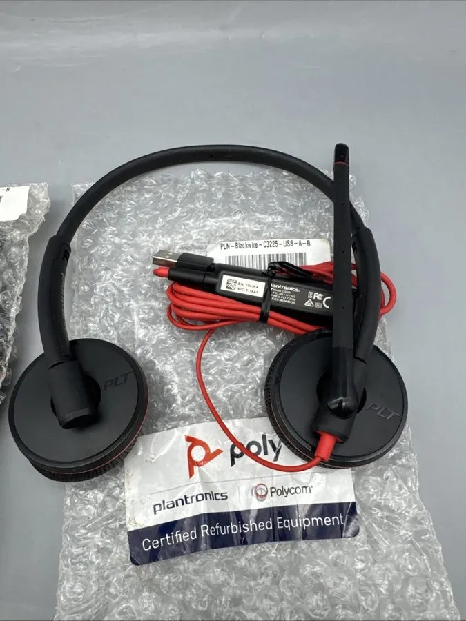 VoIP-шлюз Poly Plantronics Blackwire 3225 C3225 headset 3.5mm wired on-ear stere