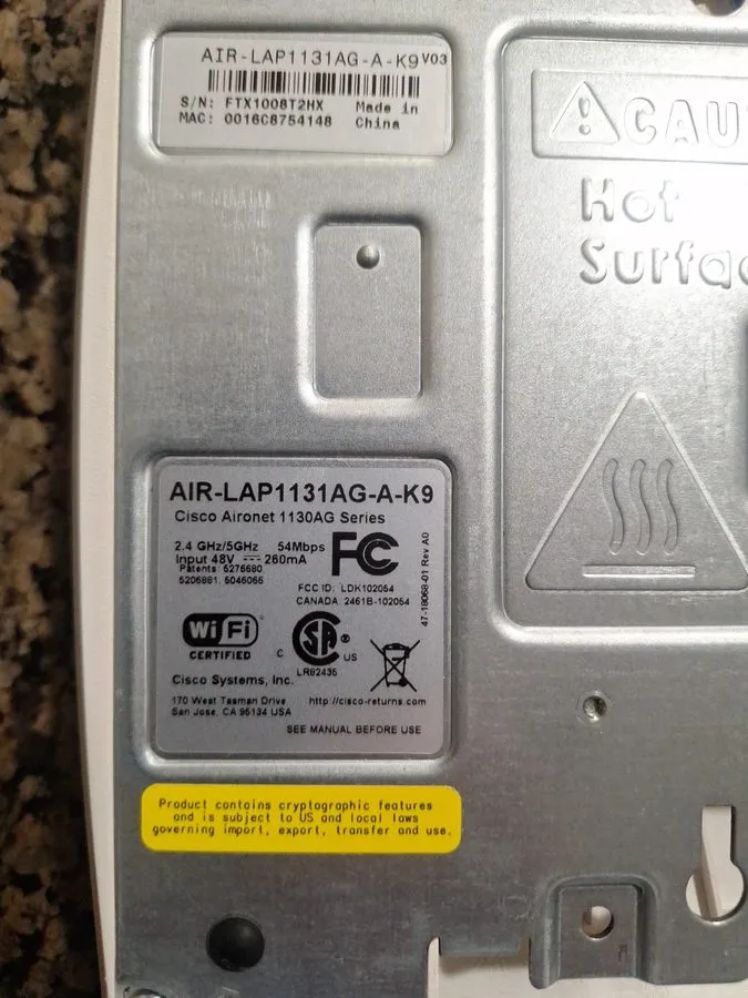 Точка доступа Wi-Fi Cisco Systems AIR-AP1131AG-A-K9 1130AG Series Access Point