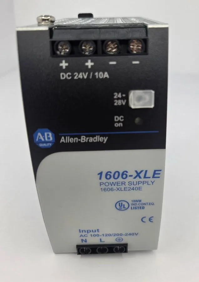 Блок питания Allen-Bradley 1606-XLE240E Ser A 24VDC 10A 240W DIN Rail Power Supp — фото лота 1