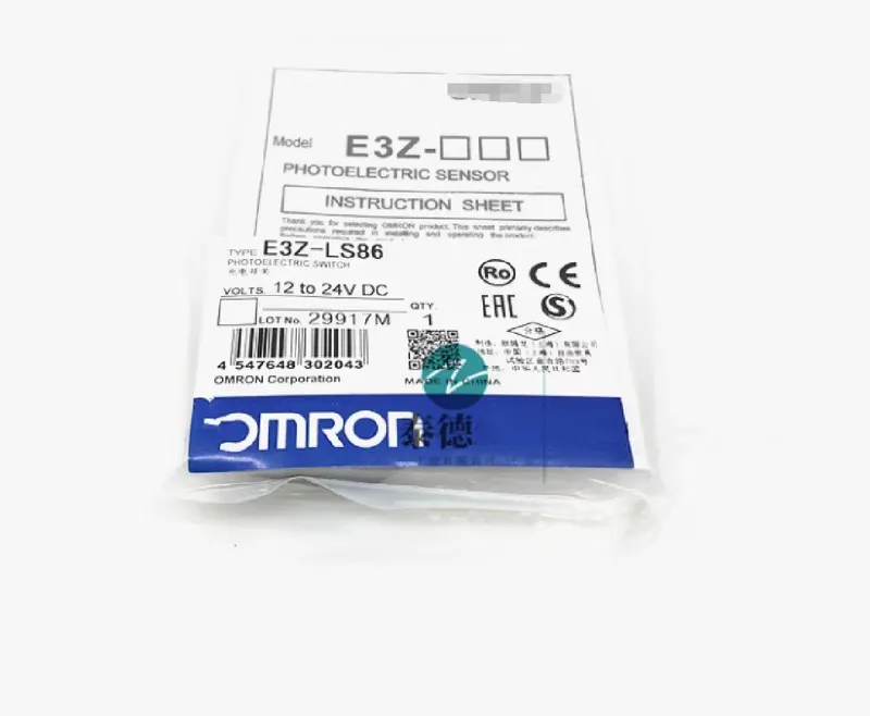 Фотоэлектрический датчик Omron E3Z-LS86 Photoelectric Sensor 20-200mm PNP Male M