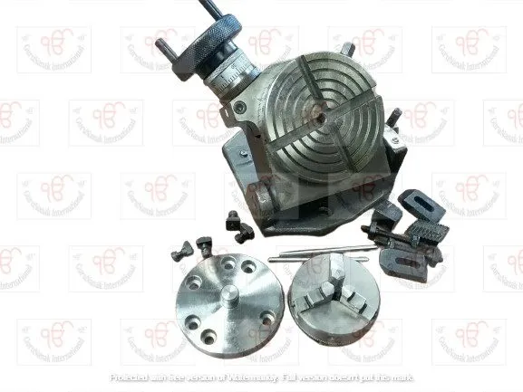 Поворотный стол 4" PRECISION TILTING ROTARY TABLE w. 3"/65mm 3-jaw chuck Part#TT — фото лота 1