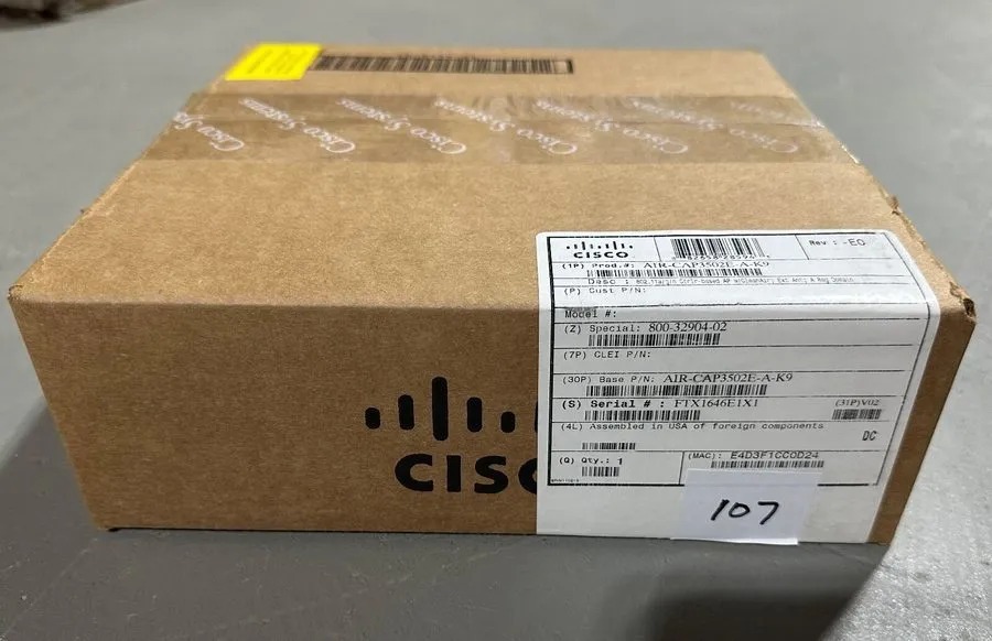 Точка доступа Wi-Fi CISCO AIRONET AIR-CAP3502E-A-K9 DUAL-BAND 802.11N POE WIRELE