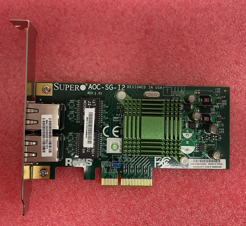 Кабель Supermicro AOC-SG-I2 Dual Port 1GbE Intel Gigabit Server NIC Low Profile
