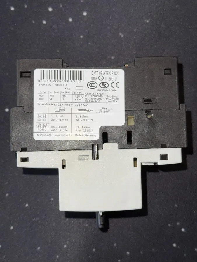 Автоматический выключатель Siemens SIRIUS 3RV1021-4BA10 20A Motor Protection Cir — фото лота 2