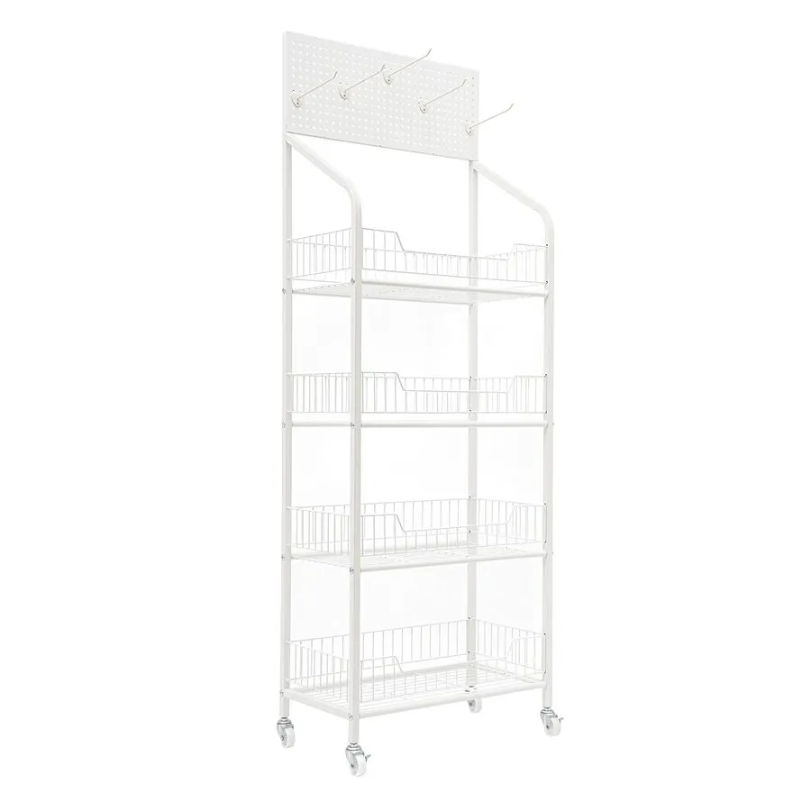 Стойка/шкаф 4-Tier Metal Wire Storage Shelves, Adjustable Standing Storage Rack  — фото лота 2