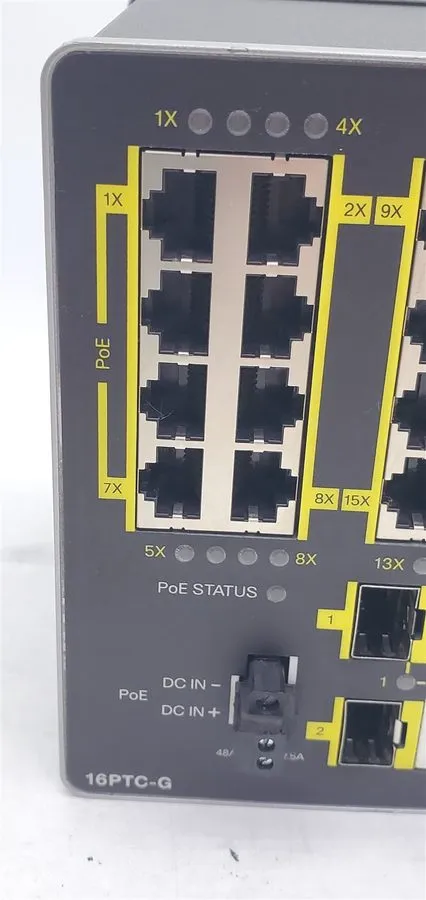 Коммутатор Cisco IE 2000 16PTC G E Industrial Ethernet Switch 16 Port FE 2x GE P — фото лота 1