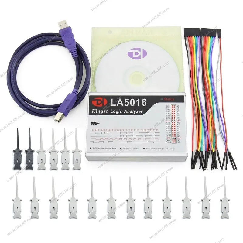 Логический анализатор Logic Analyzer LA5016 PC 500MHz Max Sample Rate PWM 16Chan