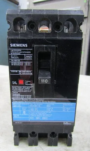 Автоматический выключатель ITE/SIEMENS SENTRON SERIES CIRCUIT BREAKER ED43B110 1