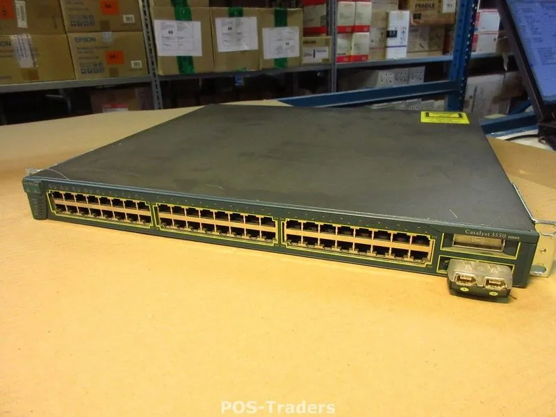 Коммутатор Cisco WS-C3550-48-SMI 48-Port Ethernet Network Switch Catalyst 3550 — фото лота 1