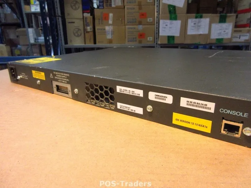 Коммутатор Cisco WS-C3550-48-SMI 48-Port Ethernet Network Switch Catalyst 3550 — фото лота 3