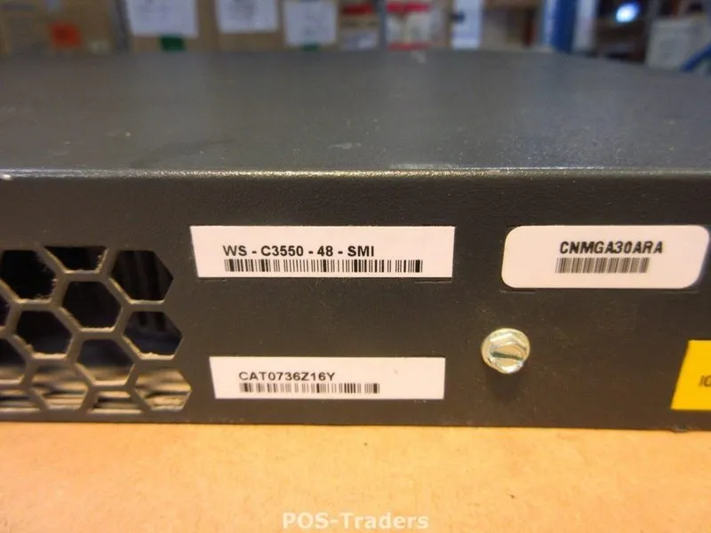 Коммутатор Cisco WS-C3550-48-SMI 48-Port Ethernet Network Switch Catalyst 3550 — фото лота 4