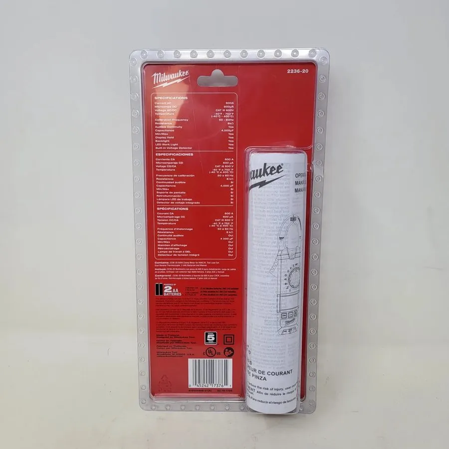 Тестер Milwaukee 2236-20 Clamp Meter