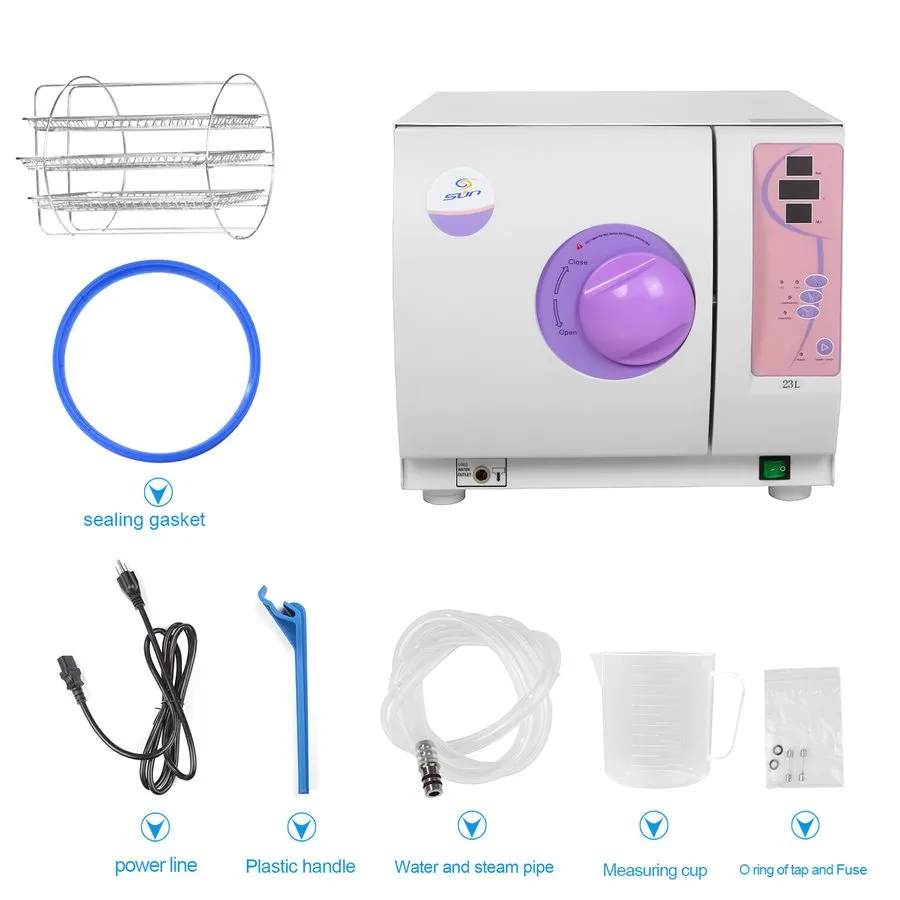 Стерилизатор 23L SUN23-I Dental Medical Automatic High Pressure Autoclave Steam 