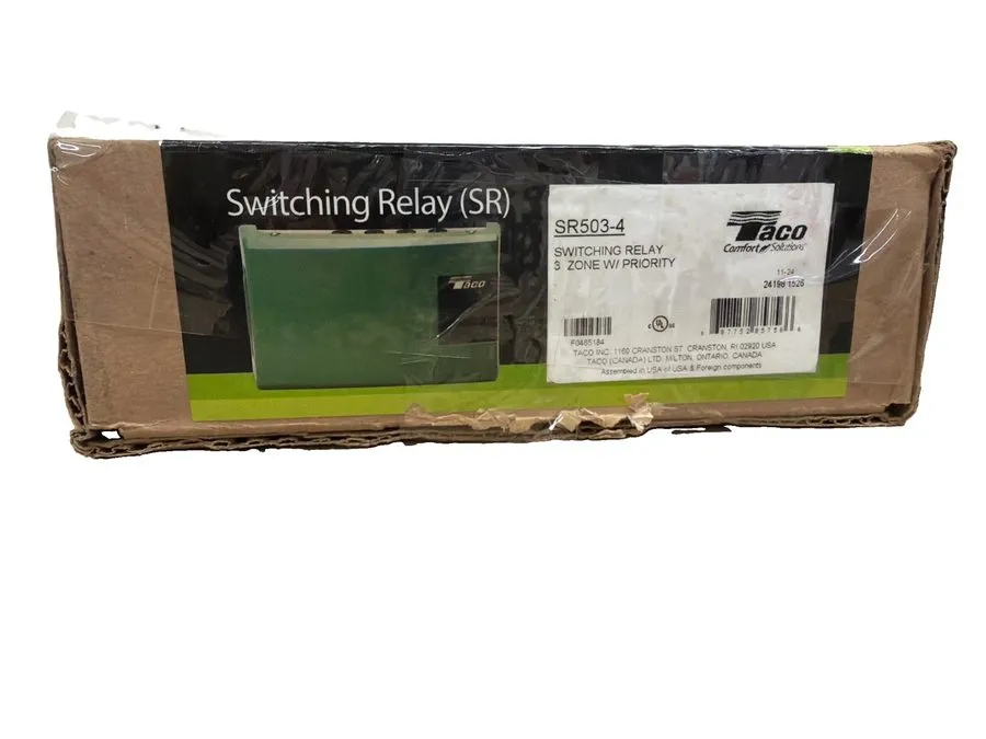 Реле защиты Taco SR504-5 Next Gen 4 Zone Switching Relay w/ Priority Protection,