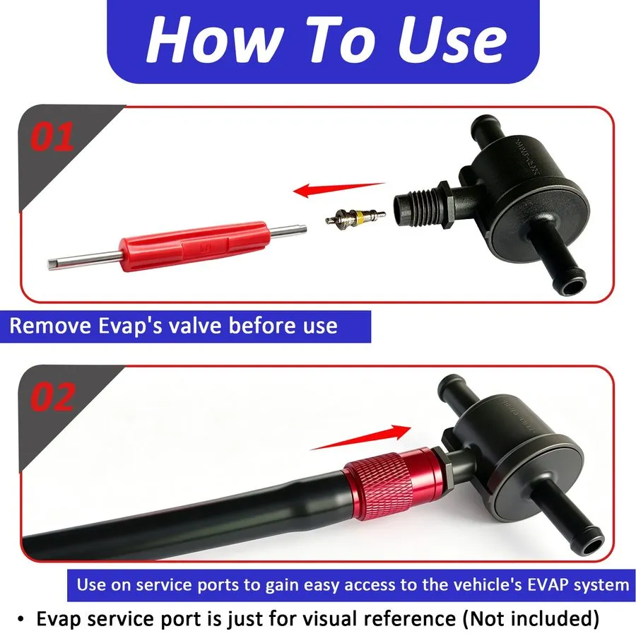 Датчик M12x1.5mm EVAP Smoke Machine Service Port Adapter Connector Leak Tester