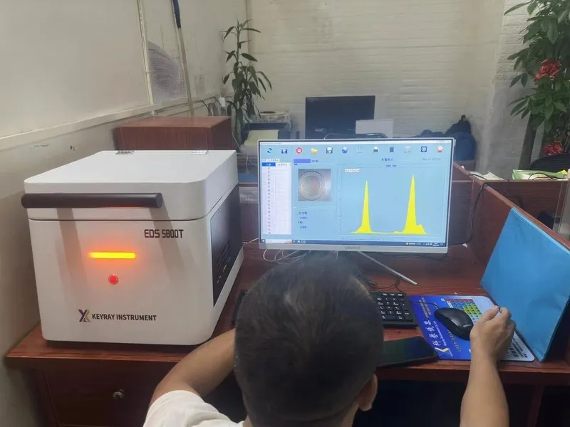 Анализатор спектра EDS-5800T 26 Elements XRF Spectrum Analyzer Gold Purity preci