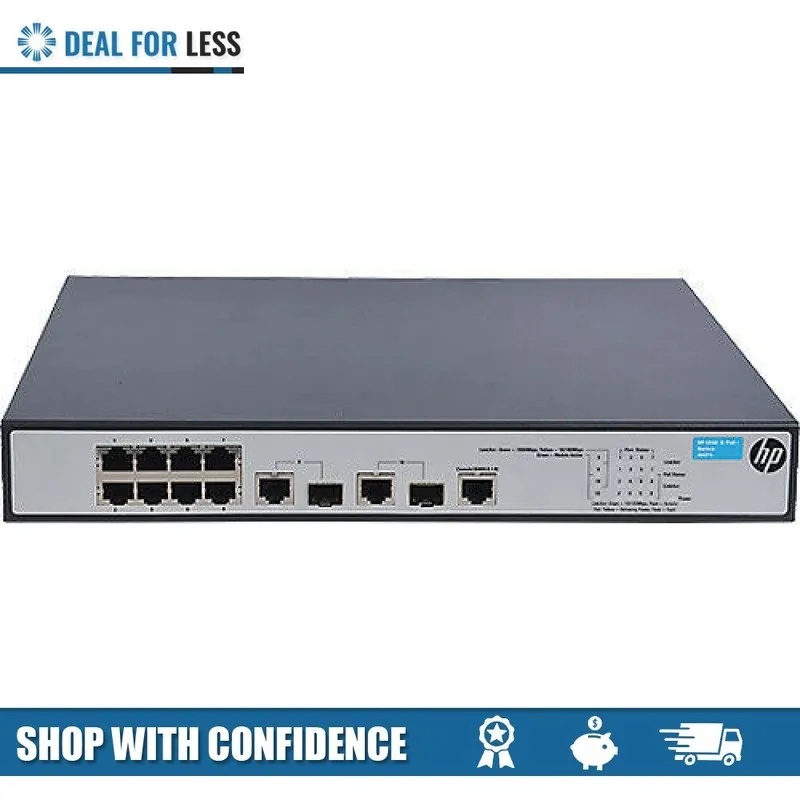 Коммутатор HP 1910-8-PoE+ Switch US EN JG537A