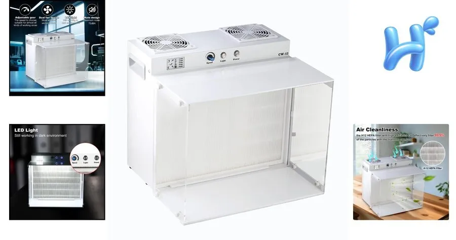 Ламинарный бокс Laminar Flow Hood HEPA H12 Filter 17.3x14.8x14.8 Mycology