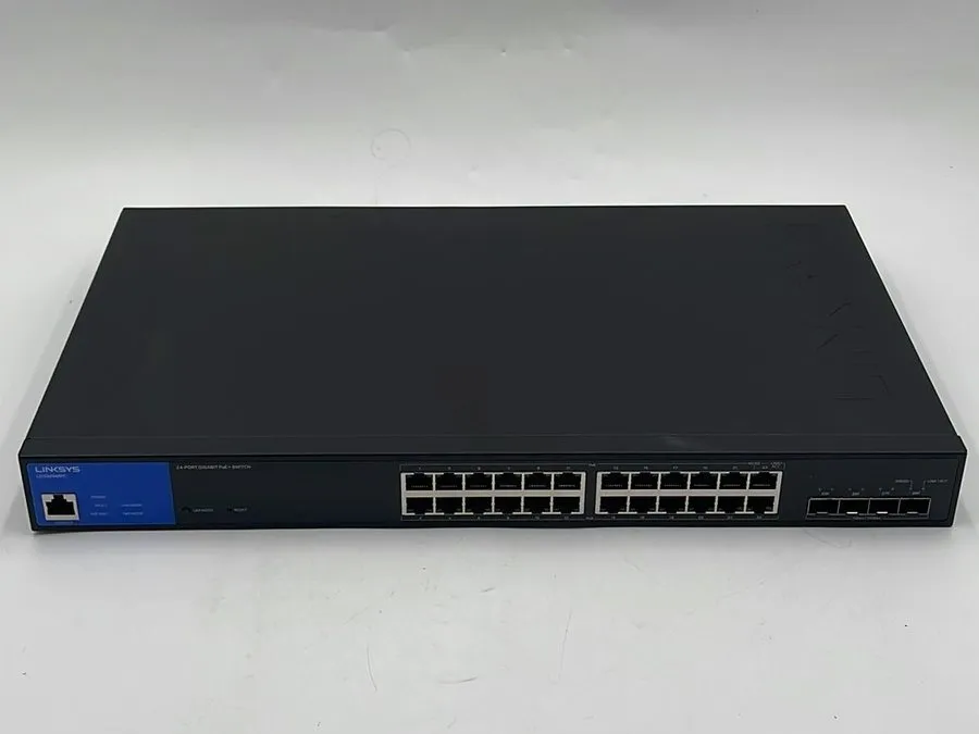 Коммутатор Linksys LGS328MPC 24-Port Managed Gigabit PoE+ Switch with 4 10G SFP+ — фото лота 1