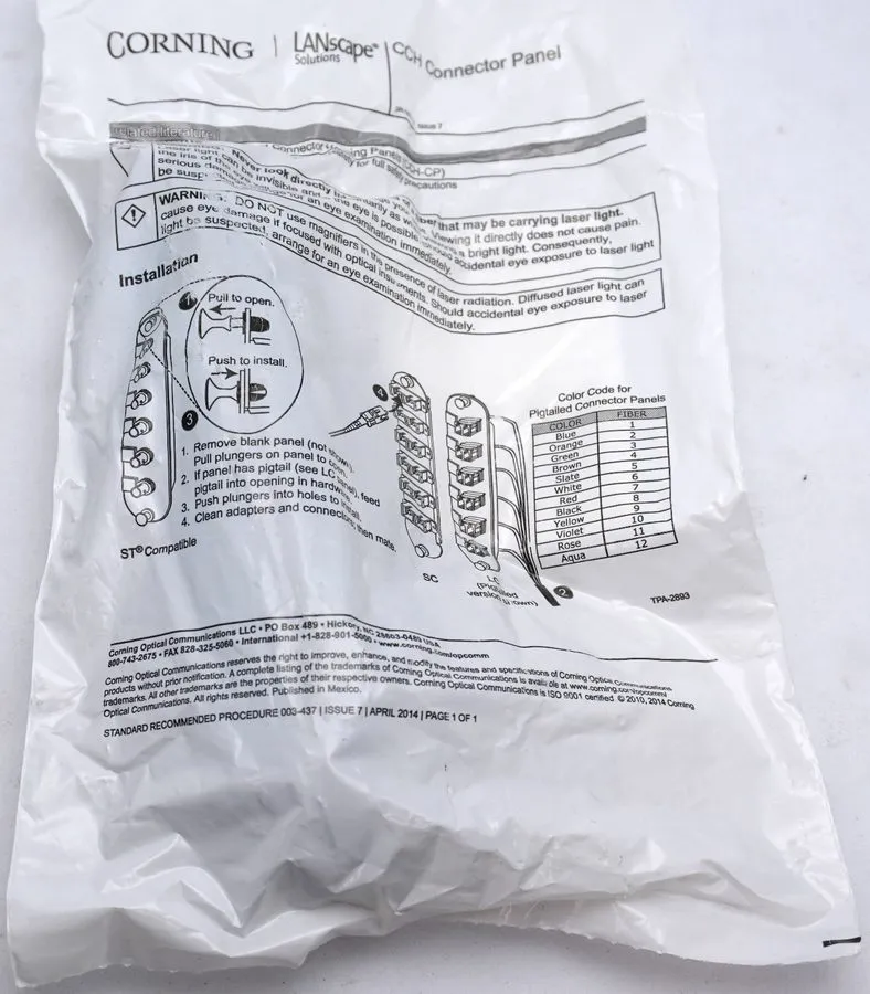 Оптический модуль CCH-CP24-A9 Compatible 24 Port LC Duplex OS2 SM UPC Fiber Adap