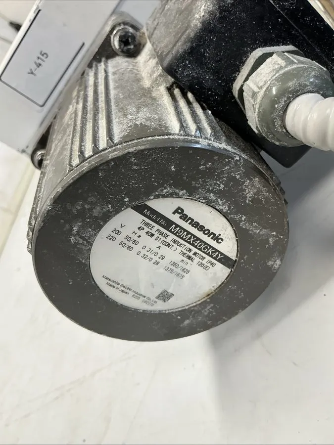 Конвейер Panasonic M9MX40GK4Y 40W 3-Phase Motor Roller Conveyor Assembly Y-415S — фото лота 1