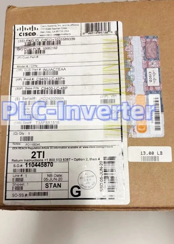 Коммутатор Cisco C9400C-LC-48P 48 Ports Fully Managed Ethernet Switch Module