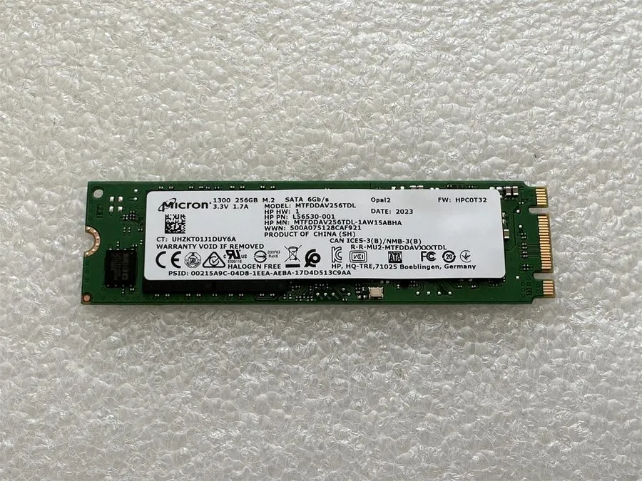 SSD-накопитель Micron 1300 256GB M.2 2280 SATA SSD MTFDDAV256TDL HP Internal Dri