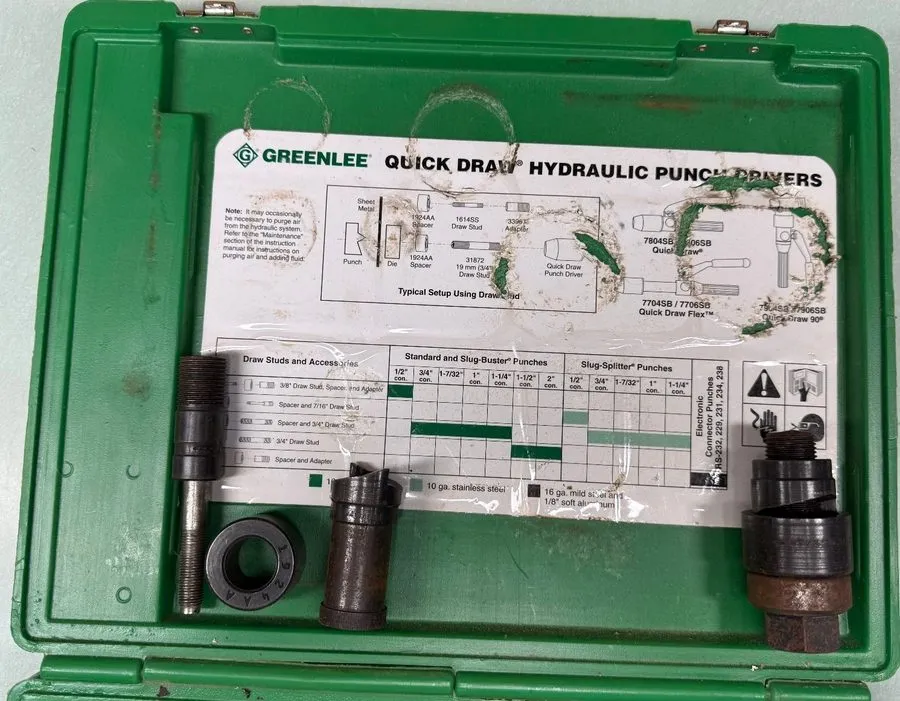 Электрооборудование GREENLEE 7906SB Quick Draw 90 Hydraulic Punch driverKIT 1/2  — фото лота 1