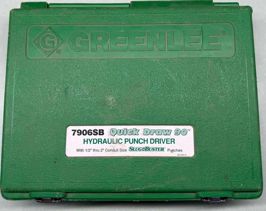 Электрооборудование GREENLEE 7906SB Quick Draw 90 Hydraulic Punch driverKIT 1/2  — фото лота 2