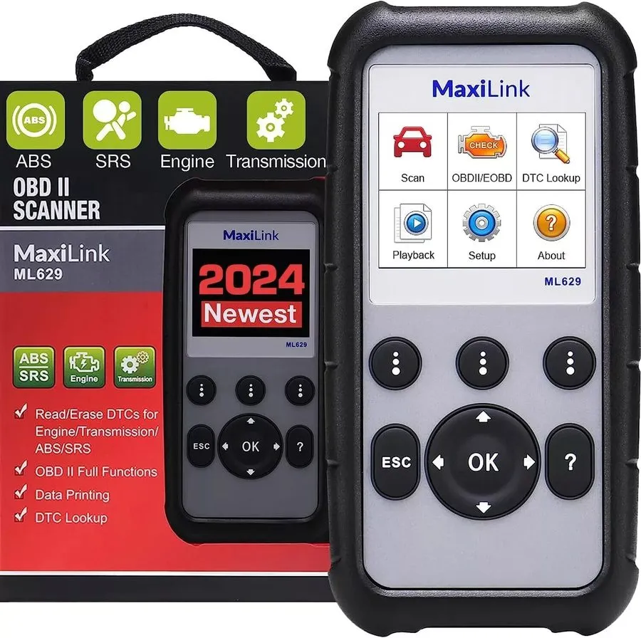 Диагностический сканер Autel MaxiLink ML629 CAN OBD2 Scanner Code Reader Scan To