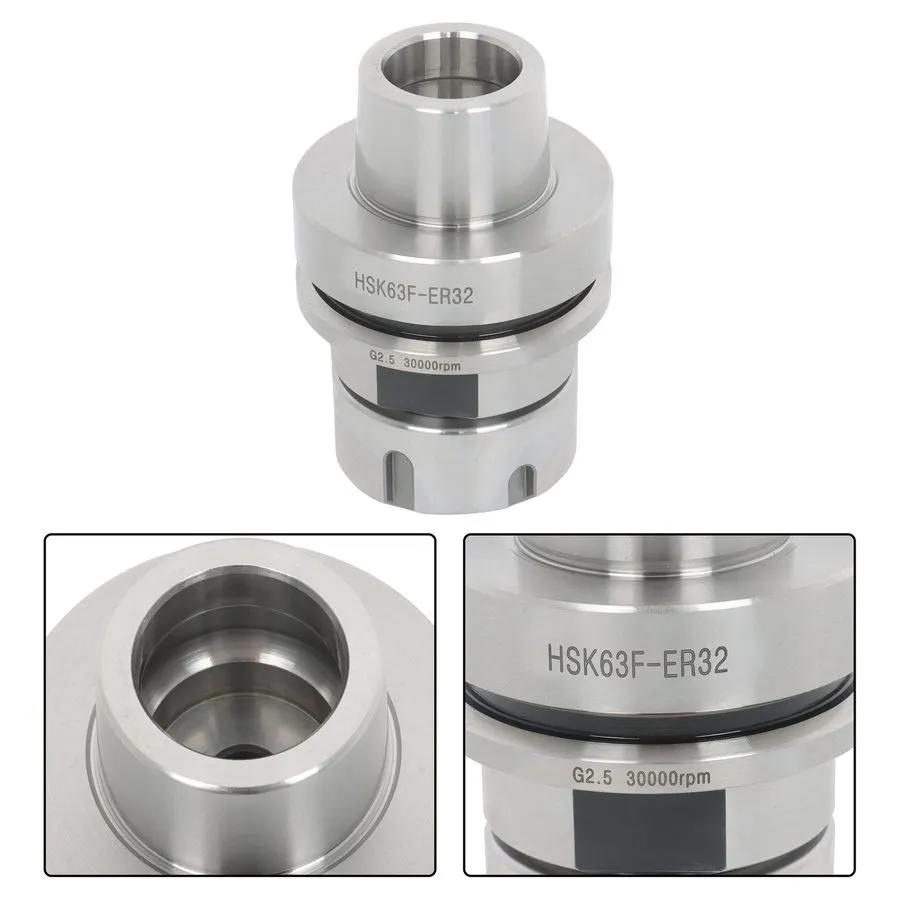 Режущий инструмент Short Style HSK63F ER32 Collet Chuck G2.5 24k RPM Tool Holder — фото лота 2